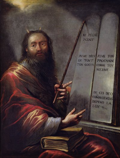 Moisés y las tablas de la ley de Claude Vignon